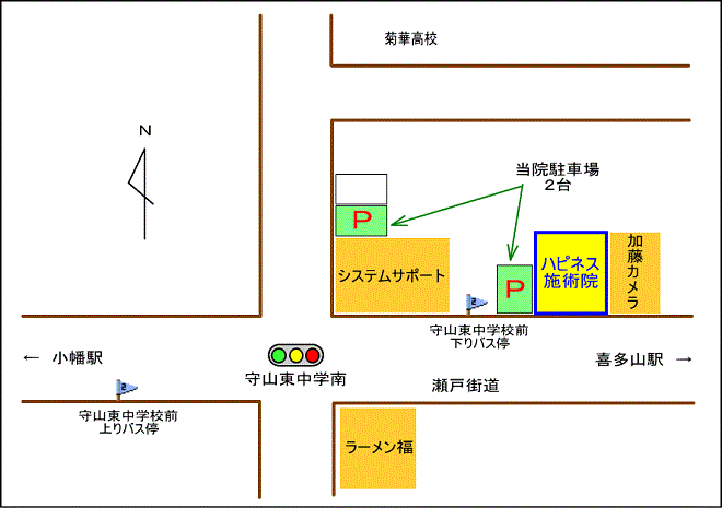 店舗周辺パーキングマップ