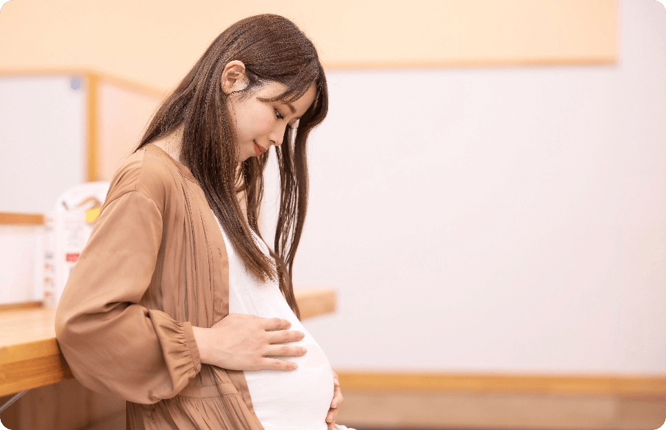 妊娠～産後の体調不良を表すイメージ